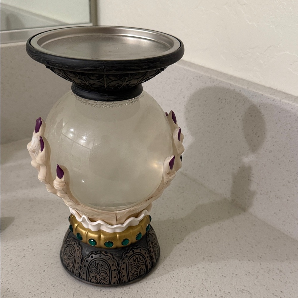 Bath & Body Works Candle Holder with Purple and Gold Accents